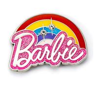 Barbie Anstecknadel mit Regenbogen-Logo, Rosa, Einheitsgröße, Zink
