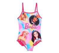 Barbie Badeanzug Mädchen | kleine Geschenke für Kinder | Urlaub Must-Haves | Bademode | Bikini | Einteiler | Schwimmen | Outdoor Spielzeug (DE/NL/SE/PL, Numerisch, 140, Regular, Fuchsia)