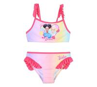 Barbie Bikini Badeanzug für Mädchen, Zweiteiliger Badeanzug Kinderschwimmanzug, Größen 4 bis 10 Jahre (DE/NL/SE/PL, Alter, 10 Jahre, Regular, Mehrfarbig)