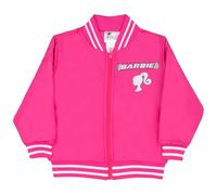 Barbie Bomberjacke für Mädchen, Bomberjacke mit Reißverschluss, für Mädchen, Power-Oberbekleidung, Varsityjacke für Mädchen, Knallpink (Hot Pink), 10-12