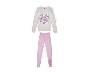 Barbie Damen Pyjama (Grau/Rosa, L)