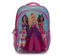 Barbie & Friends Cosplay Rucksack, Mädchen Büchertasche mit verstellbaren Schultergurten & gepolstertem Rücken, 40.6 cm Schultasche mit 3D-Rock und metallischem Stoff-Tiara, Barbie Rucksack, 40.6 cm