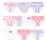 Barbie Girls' 10-Pack 100% Combed Cotton Underwear, Sizes 4, 6, and 8, Barbie10-Pack