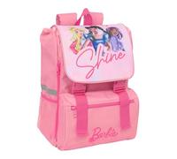 Safta Kinderrucksack Barbie – ausziehbar, pflegeleicht, bequem – 17,5 l Rosa