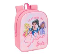 Barbie Kinderrucksack, Kinderrucksack, Schulrucksack, anpassbar an den Kinderwagen, ideal für Kindergärten, bequem und vielseitig, Qualität und Widerstandsfähigkeit, 22 x 10 x 27 cm