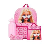 Barbie Rucksack | Rucksäcke, Lunchtasche, Wasserflasche, Federmappe | Mädchen Schulsachen | Rosa
