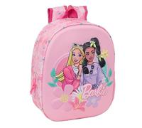 BARBIE Schulrucksack mit 3D-Design, ideal für Kinder verschiedener Altersgruppen, bequem und vielseitig, Qualität und Widerstandsfähigkeit, 27 x 10 x 33 cm