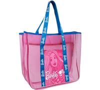 Barbie Strandtasche für Kinder - Große Beach Bag mit Offiziellem Barbie Design - Leichte und Robuste Tasche für Strand, Pool und Freizeit - Offizielles Barbie Lizenzprodukt