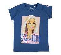 Barbie, T Shirt, Junge, Mädchen, (4 bis 10 Jahre), Polo, Tank Top, Shirt, Bedruckt, Bekleidung, Unisex, Kinder, Sport, Atmungsaktiv, Modell BAR 5202460 S2-6A, BLEU