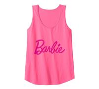 Barbie T-Shirt, Logo, klassisch, viele Größen+Farben Tank Top, Damen, Neonrosa, XL