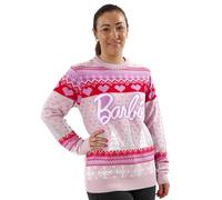 Barbie Weihnachtspullover Für Damen | Weihnachtspulli Damen | Christmas Pullover | Rosa XXL