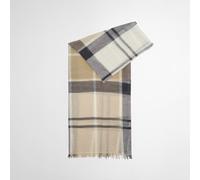 Barbour Schal aus Baumwoll-Leinen-Mix in Beige, Größe 1