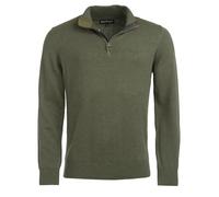Barbour Baumwoll-Strickpullover mit Reißverschluss Herren Olivgrün - S