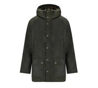 Barbour - Bedale Wax Olive Green Parka - Größe S - grün