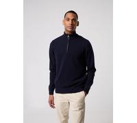 Barbour - Bekleidung holden half zip knitted jumper - blau - Größe L