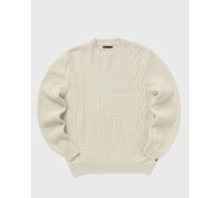Barbour Casey Cable-Knit Crew Neck Jumper - Whisper White - M Pullover mit Patchwork-Muster Winter- und Anglerpullover