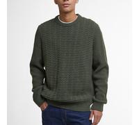 Barbour Cleveland Crew Neck Jumper - Duffle Bag - XL Strukturierter Pullover aus Wollmischung Winter- und Anglerpullover