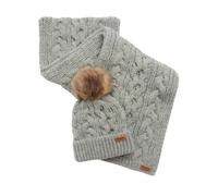 Barbour Damen Schal und Hut Set LGS0025 grau, grau, Einheitsgröße