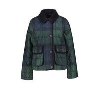 Barbour Damen Steppjacke LOUDON QUILT TARTAN, schwarz, Gr. 36
