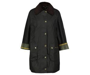 Barbour Damen Wachsjacke LONG BEADNELL, grün, Gr. 42