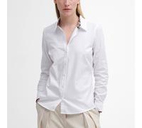 Barbour Derwent Regular Long-Sleeved Shirt - White - 14/42 Damenhemd aus Oxford-Baumwolle Blusen und Hemden