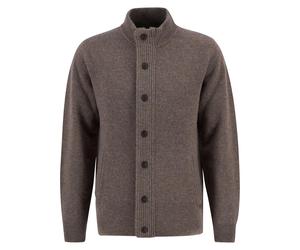 Barbour Essential Elbow-Patch Cardigan for Men, Dark Stone XL