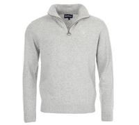 Barbour Essential Lambswool Half Zip Sweater - Grey - S Wollpullover mit Reißverschluss Pullover mit Reißverschluss