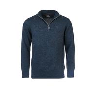 Barbour Essential Lambswool Half Zip Sweater - Navy Mix - XXL Pullover aus Wolle mit Reißverschluss Pullover mit Reißverschluss