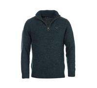 Barbour Essential Lambswool Half Zip Sweater - Seaweed Mix - XXL Pullover aus Wolle mit Reißverschluss Pullover mit Reißverschluss