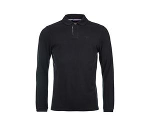 Barbour Essential Long-Sleeve Polo Shirt - Black - XXL Langärmeliges Poloshirt Poloshirts