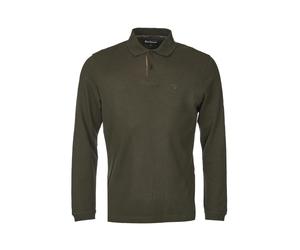 Barbour Essential Long-Sleeve Polo Shirt - Forest - XL Langärmliges Polo-Shirt Poloshirts