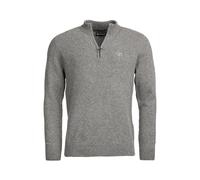 Barbour Essential Tisbury Half Zip Knitted Jumper - Grey - XXL Pullover mit Reißverschluss für Abenteurer Pullover mit Reißverschluss