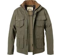 Barbour Fieldjacket Herren Stehkragen Baumwolle grün, XXL