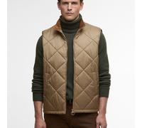 Barbour Finn Gilet - Military Brown - XL Leichte Steppweste mit Taschen Westen