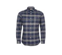 BARBOUR Flanellhemd Slim Fit blau | L