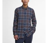 Barbour Fortrose Tailored Long-Sleeved Shirt - Midnight Oak Tartan - L Knöpfbares Tartanhemd Freizeit