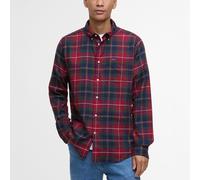Barbour Fortrose Tailored Long-Sleeved Shirt - Wine Red Tartan - XL Knöpfbarer Tartanhemd Freizeit