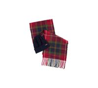 BARBOUR Geschenkset 2-teilig Schal und Mütze SWINTON CHRISTMAS rot