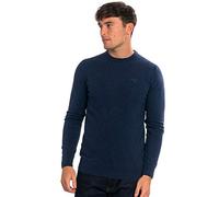 Barbour Essential Lambswool Crew Neck Sweatshirt - Deep Blue - L Angenehmer Pullover aus Lammwolle Leichte Pullover
