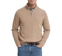 Barbour Grangetown Herren Strickpullover mit halbem Reißverschluss, gewaschener Stein, Gewaschener Stein, XL
