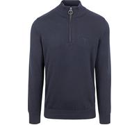 Barbour Herren Pullover Baumwollstrick mit halbem Reißverschluss, Navy, Größe M