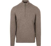 Barbour Half-Zip-Pullover Wolle Taupe - Größe 3XL Braun 3XL