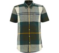 Barbour - Hemd aus Baumwolle und Leinen - Douglas S/S Tailored Shirt Ancient Tartan für Herren aus Baumwolle - Größe L - Grau Grau L