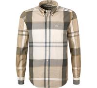 Barbour Hemd Herren Langarm Baumwolle beige, XXL