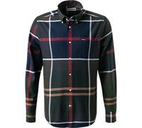 Barbour Hemd Herren Langarm Baumwolle grün, M
