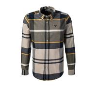 Barbour Hemd Herren Langarm Baumwolle grün, S