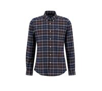 Barbour Slim Fit Freizeithemd aus reiner Baumwolle Modell 'KYELOCH' in Dunkelbraun, Größe XL