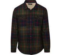 Barbour Hemdjacke Wool Blend Karomuster Willberry Olive - Größe M Dunkelgrün M