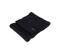 Barbour Set Schal und Mütze Herren 2MMGS0047 Marineblau, Marina Military, Einheitsgröße