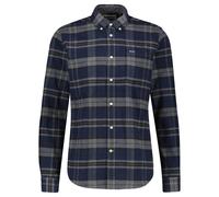 Barbour Slim Fit Flanellhemd aus reiner Baumwolle Modell 'BETSOM' in Hellgrau, Größe L